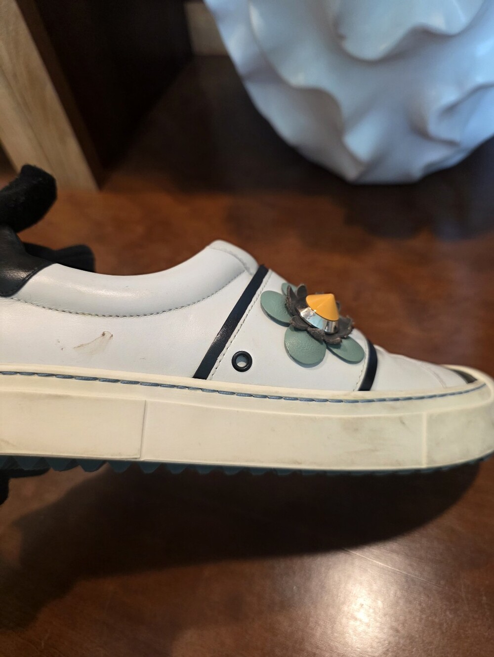 Authentic Fendi Flowerland Slip-on Sneakers, EU 37/US 7 - Picture 6 of 8